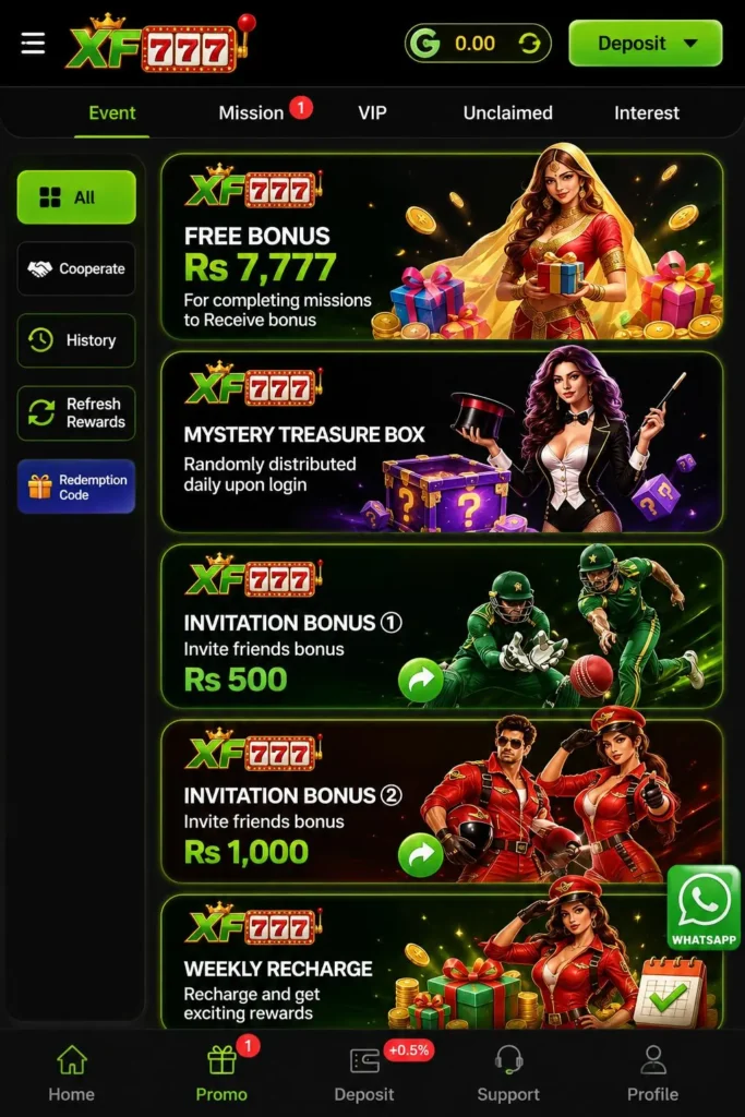 XF777 Rewards and Bonuses