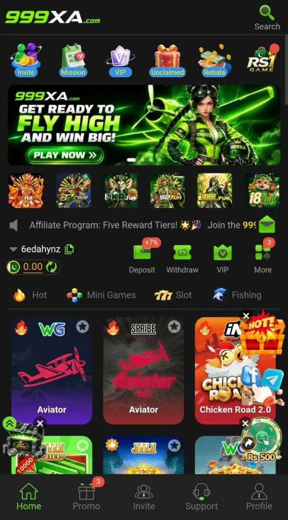 999Xa game interface