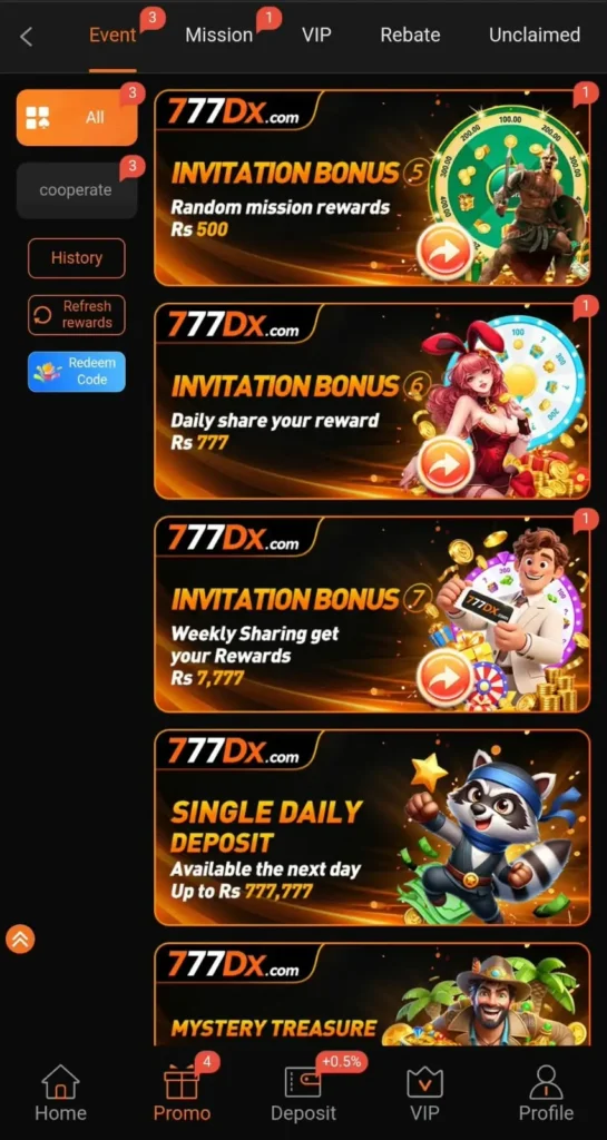777dx Promotions